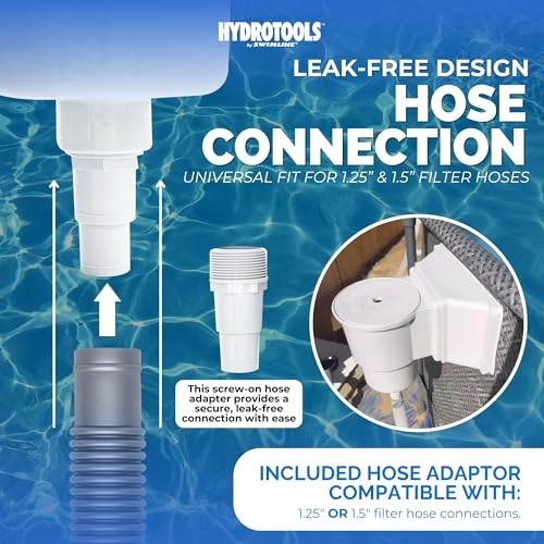Wide Mouth Above Ground Pool Skimmer Kit | ABS Construction | Easy Access Basket