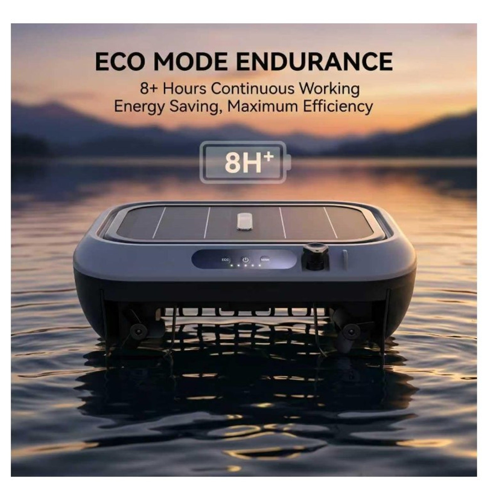Automatic Solar Robotic Pool Skimmer Cleaner, Pool Cleaner for In-ground & Above
