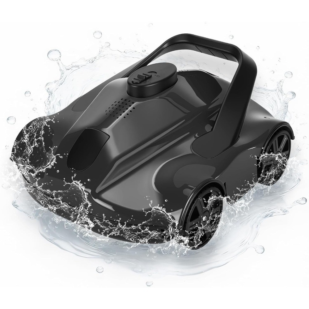 For 860Sq.Ft 2H Runtime Cordless Robotic Pool Cleaner Wall Climbing Waterline US