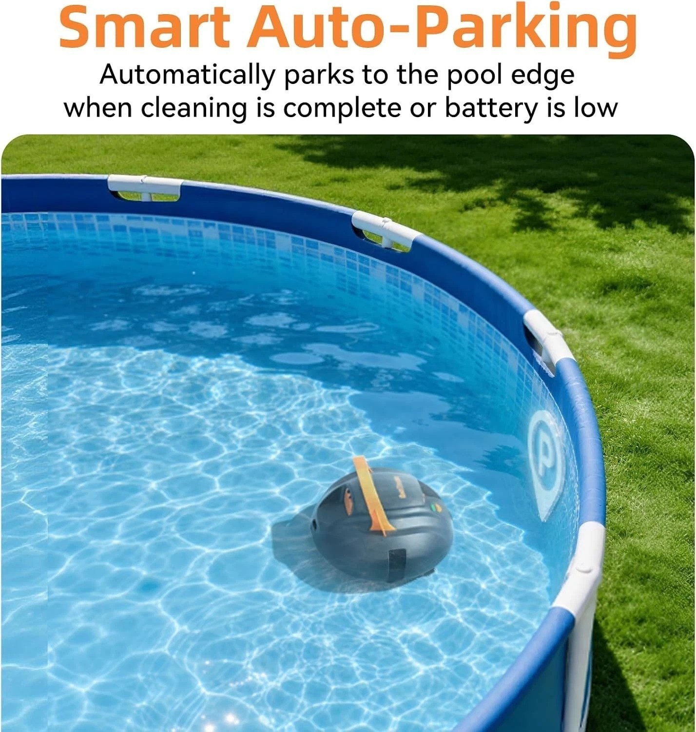 Planet Edge Pool Cleaner – Smart Self-Parking, 2.5-Hour Recharge, Durable Design