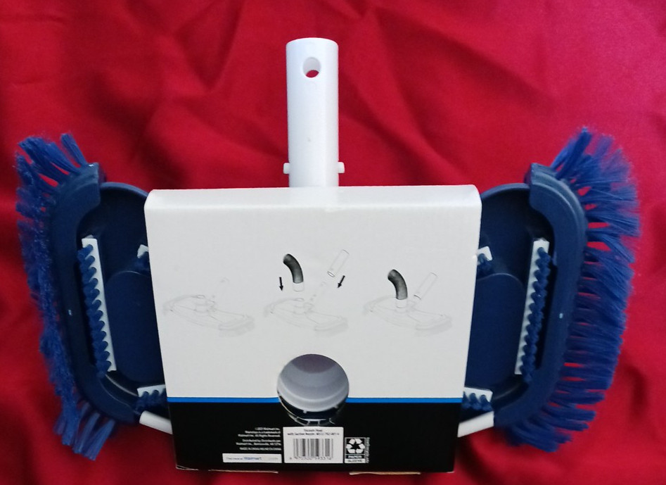 lot 3pcs Pool MAINSTAYS 20&Prime; 2-IN-1 Leaf Skimmer Rake Vacuum Head 20&Prime; Wall Brush