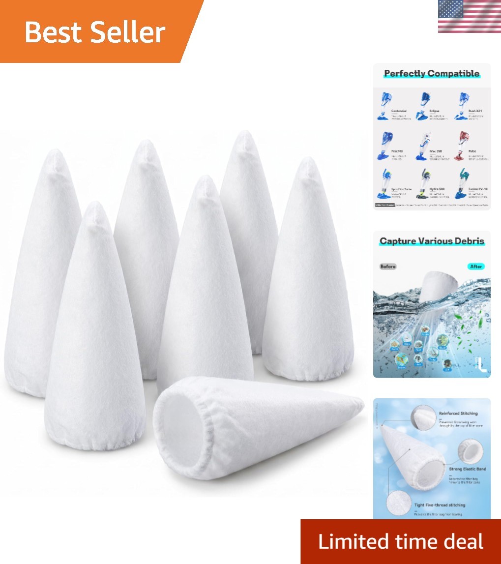High-Density Cotton 7-Pack Pool Vacuum Filters – Perfect for Centennial Models