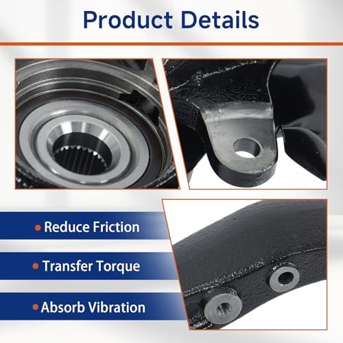 Left Knuckle and Hub Unit Replacement for Accord 2008-2012 Replacement for