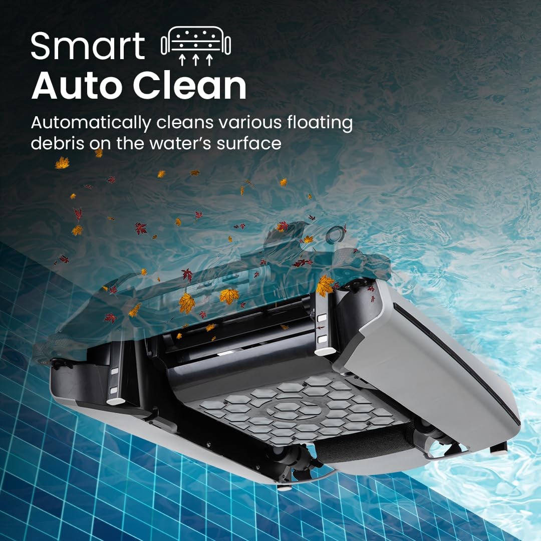 SE Plus – Solar-Powered Robotic Pool Skimmer with 24/7 Continuous Cleaning Po…