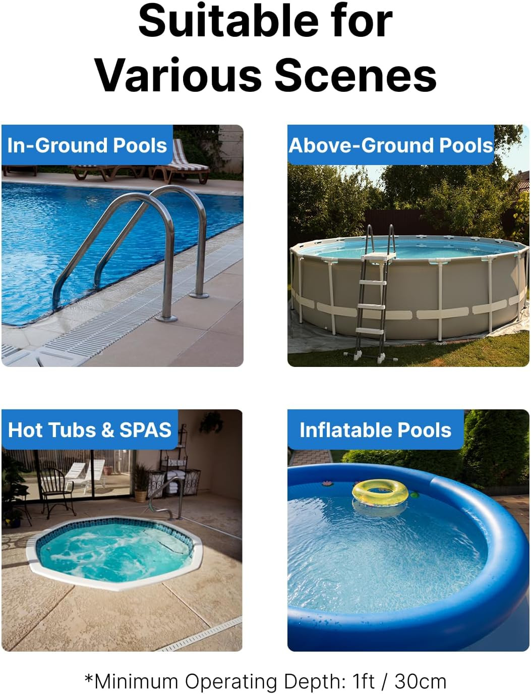 2026 Update for Motor, L2 Pool Vacuum for above Ground & Inground Pools, Recharg