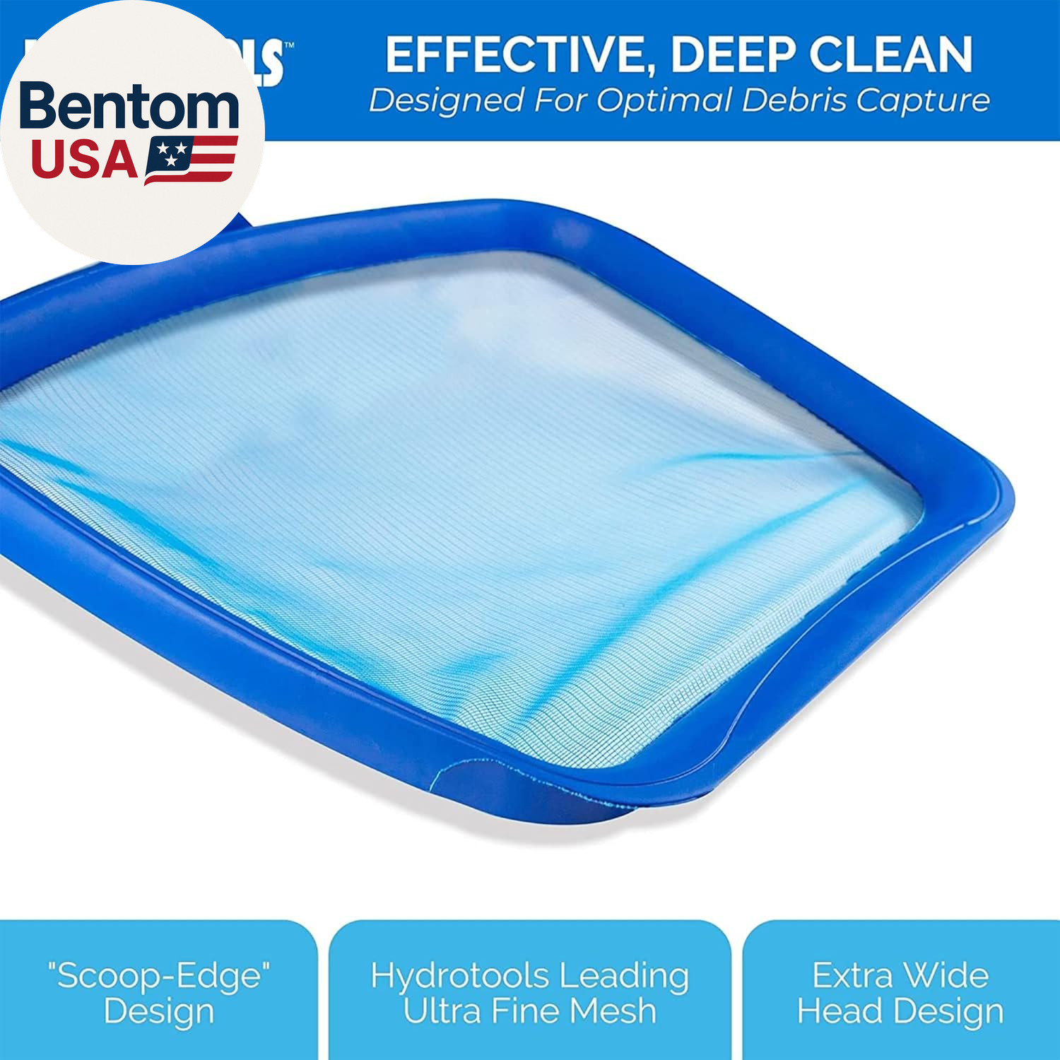 8039 Premium Extra Strong Leaf Skimmer Net Head Cleaner for Swimming Pool Spa Fo