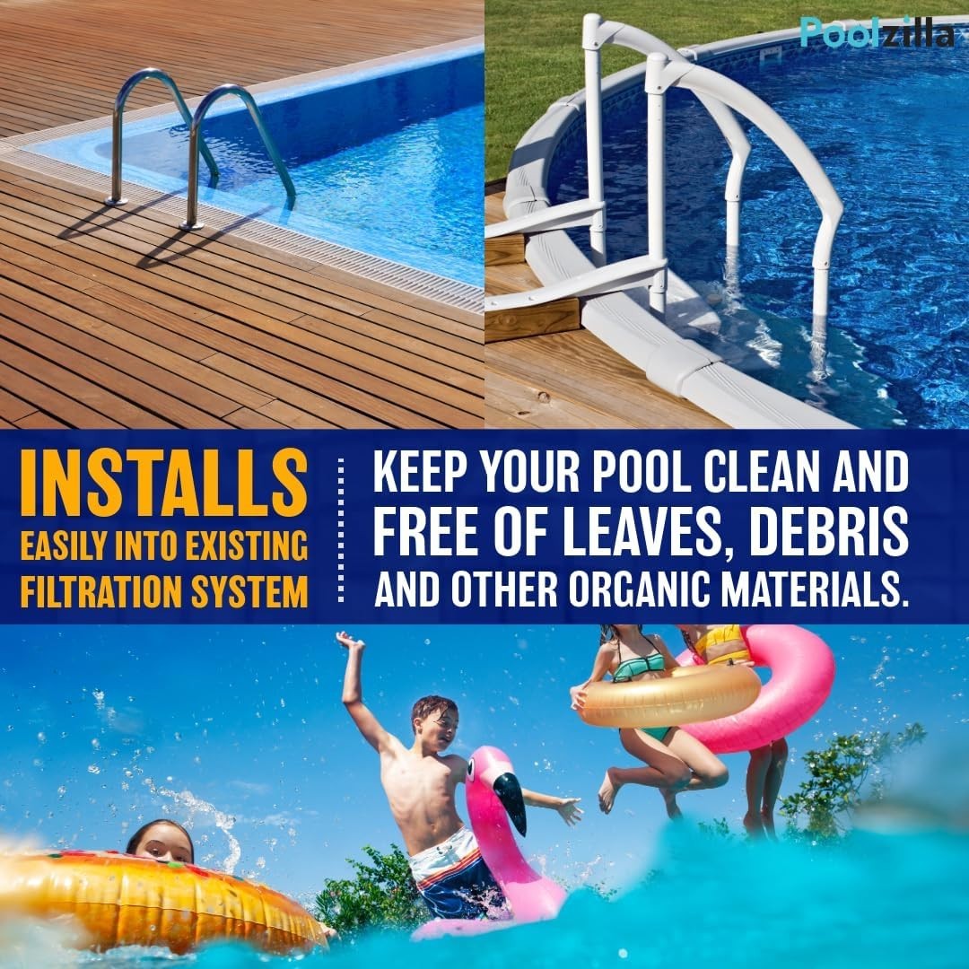 Above-Ground Swimming Pool Skimmer – White, Easy Setup