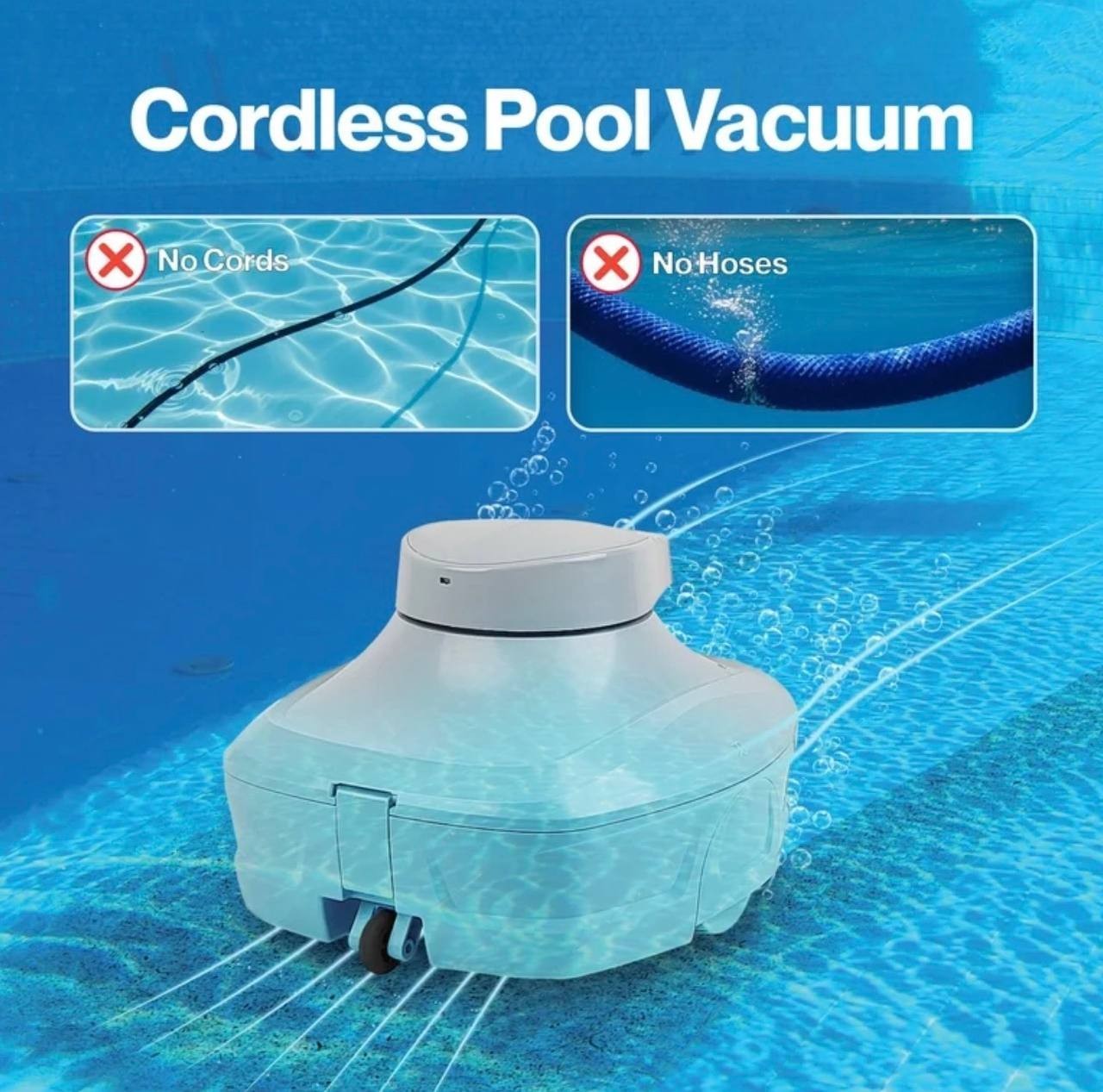 Core Innovations Robotic Pool Vacuum Cleaner CRPV750 Rechargeable 45Min 2x2L