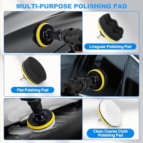Car Detailing Kit, Car Detailing Brush Set, Car Cleaning Drill Brush Kit 27PCS