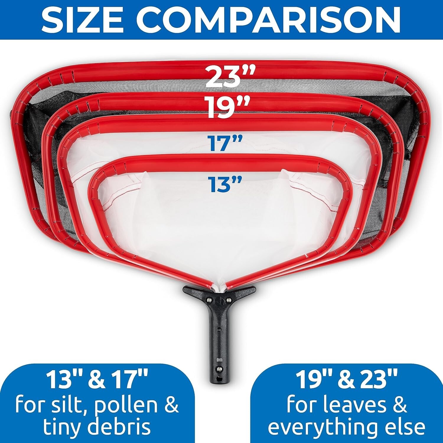 18-Inch Fine Mesh Pool Rake – ProTuff Heavy Duty with Easy Glide Technology