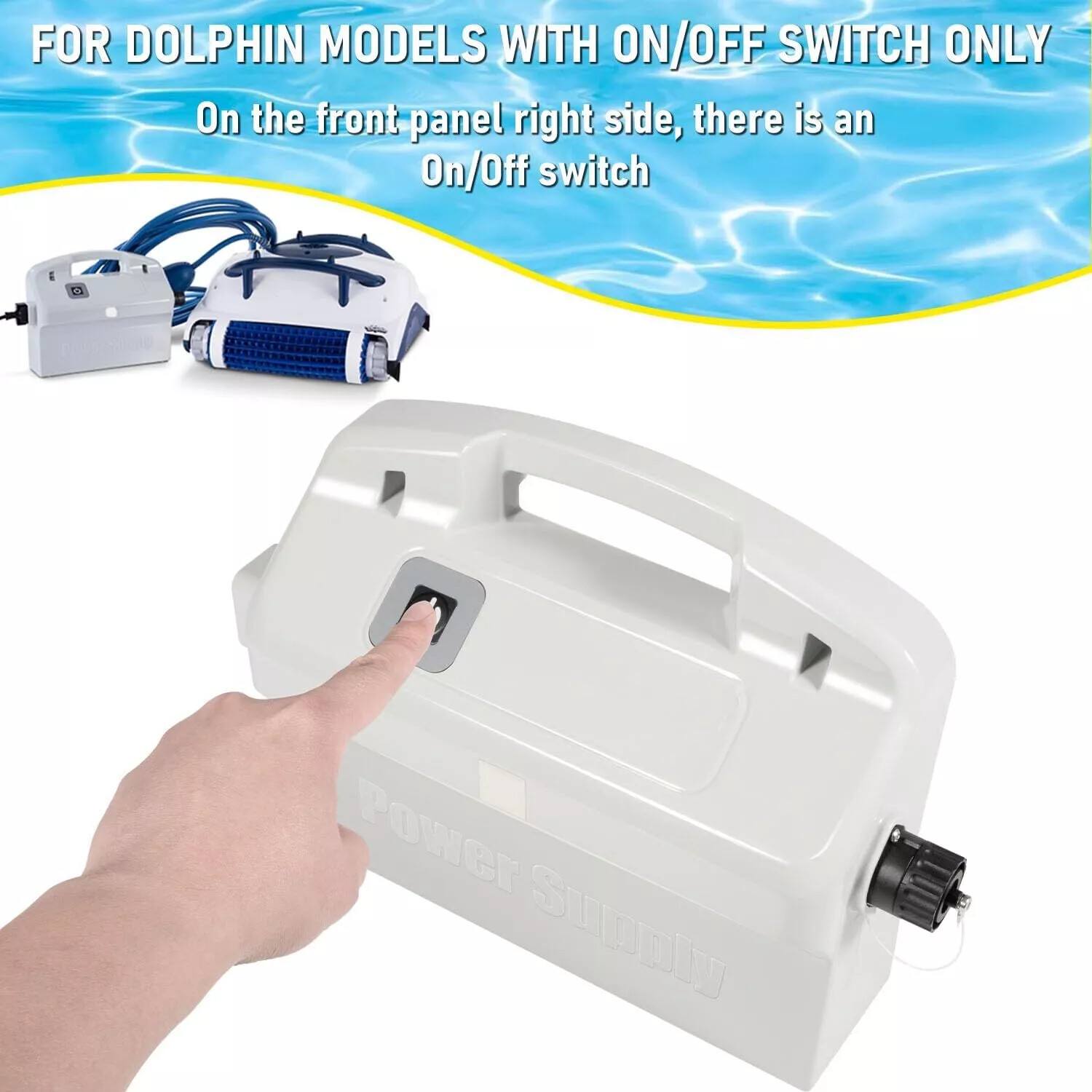 for Dolphin Robotic Pool Cleaners 9995670-US-ASSY Power Supply Replacement