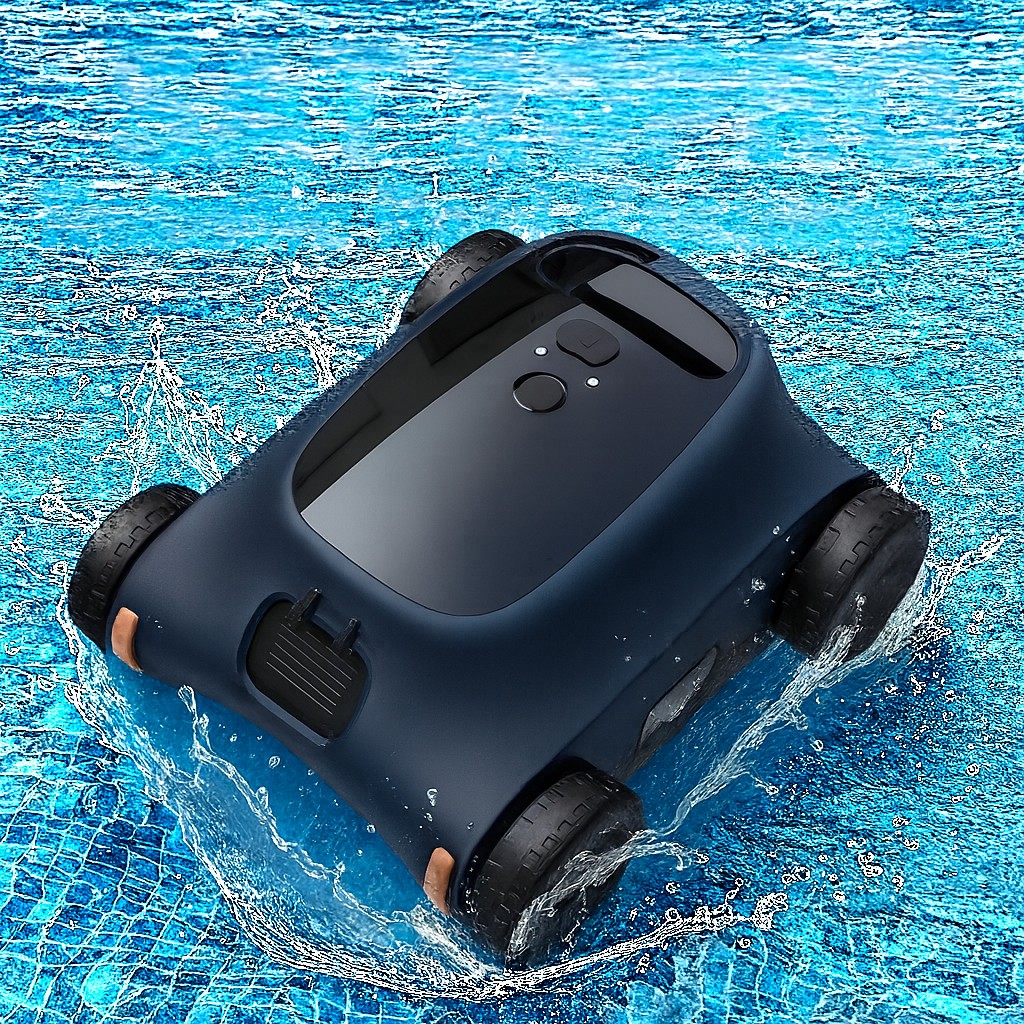 Seauto Robotic Pool Cleaner Cordless,Pool Vacuum Flat Pools up to 2000 Sq.Ft