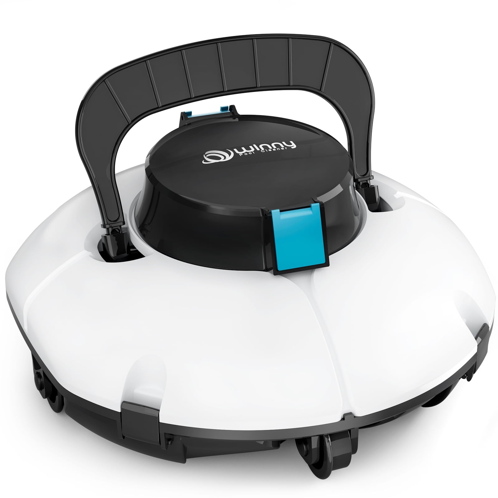 Cordless Robotic Pool Cleaner, Automatic Pool Vacuum with Dual Filters for Flat