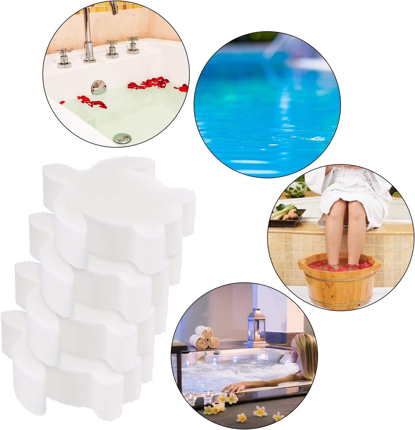 Pool Oil Absorbing Sponge – 16/24PCS Sponges That Soak Up Hot Tub…