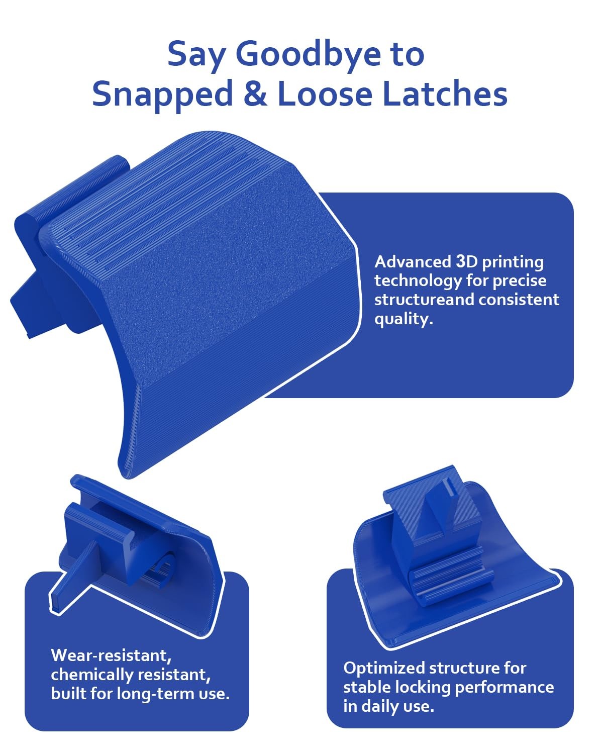 2PCS HSXTV102 Latch Kit for TracVac Suction Pool Cleaner, Top Cover Latch Cli…