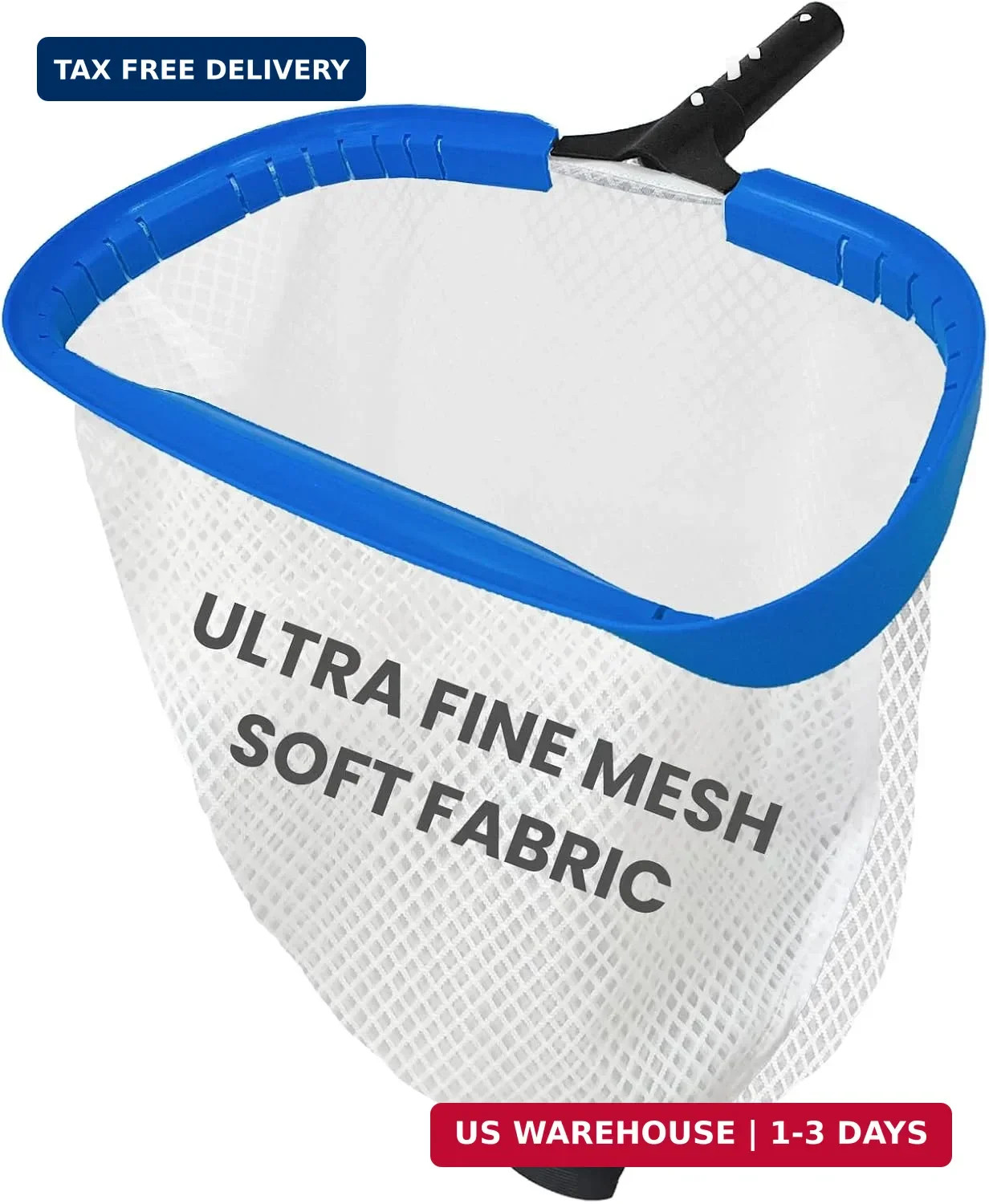 Poolvio 17.5&Prime; Pool Net – Heavy Duty Leaf Net with Aluminum Frame with Diamond-Pa
