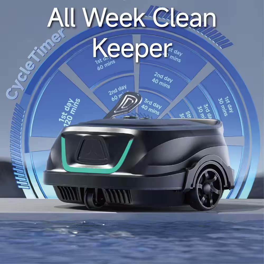 A1 Suction Pool Vacuum for Concrete Pools with Easy Clean Filter