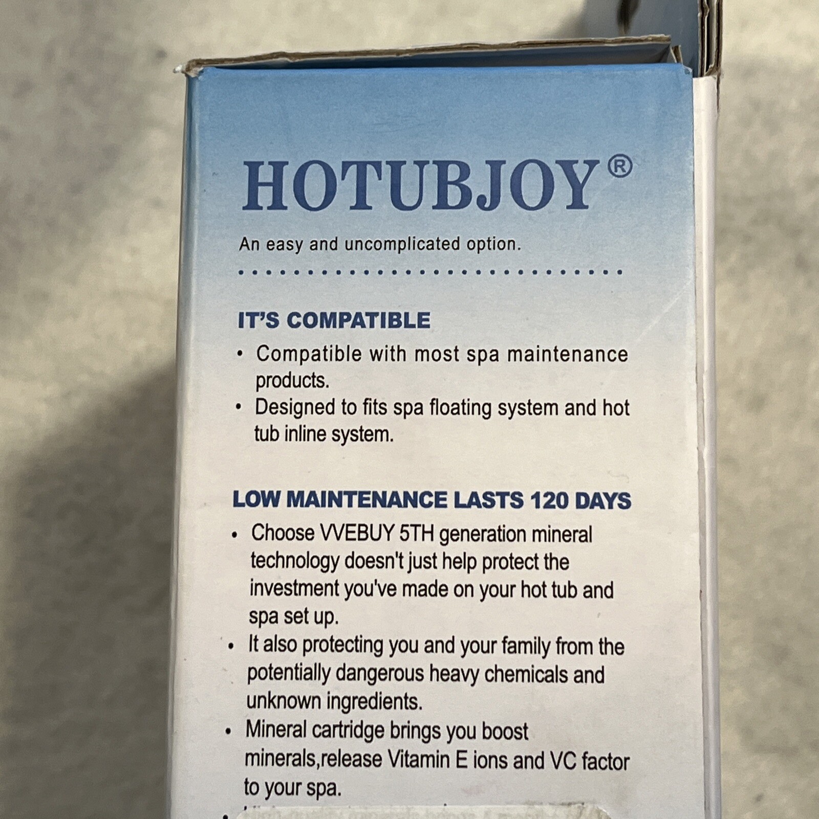 VVEBUY HOTUBJOY Mineral Cartridge For Spa Floating System & Inline System 2 Pack