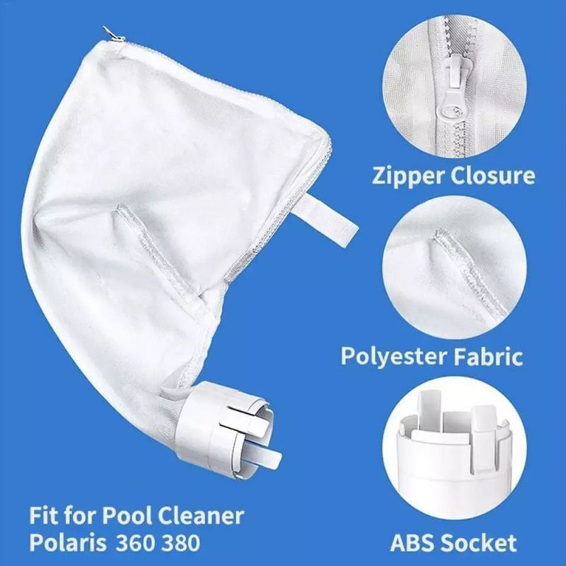 2 Pack Polaris 360 Replacement For 360 380 Pool Cleaner Zipper Bag All Purpose