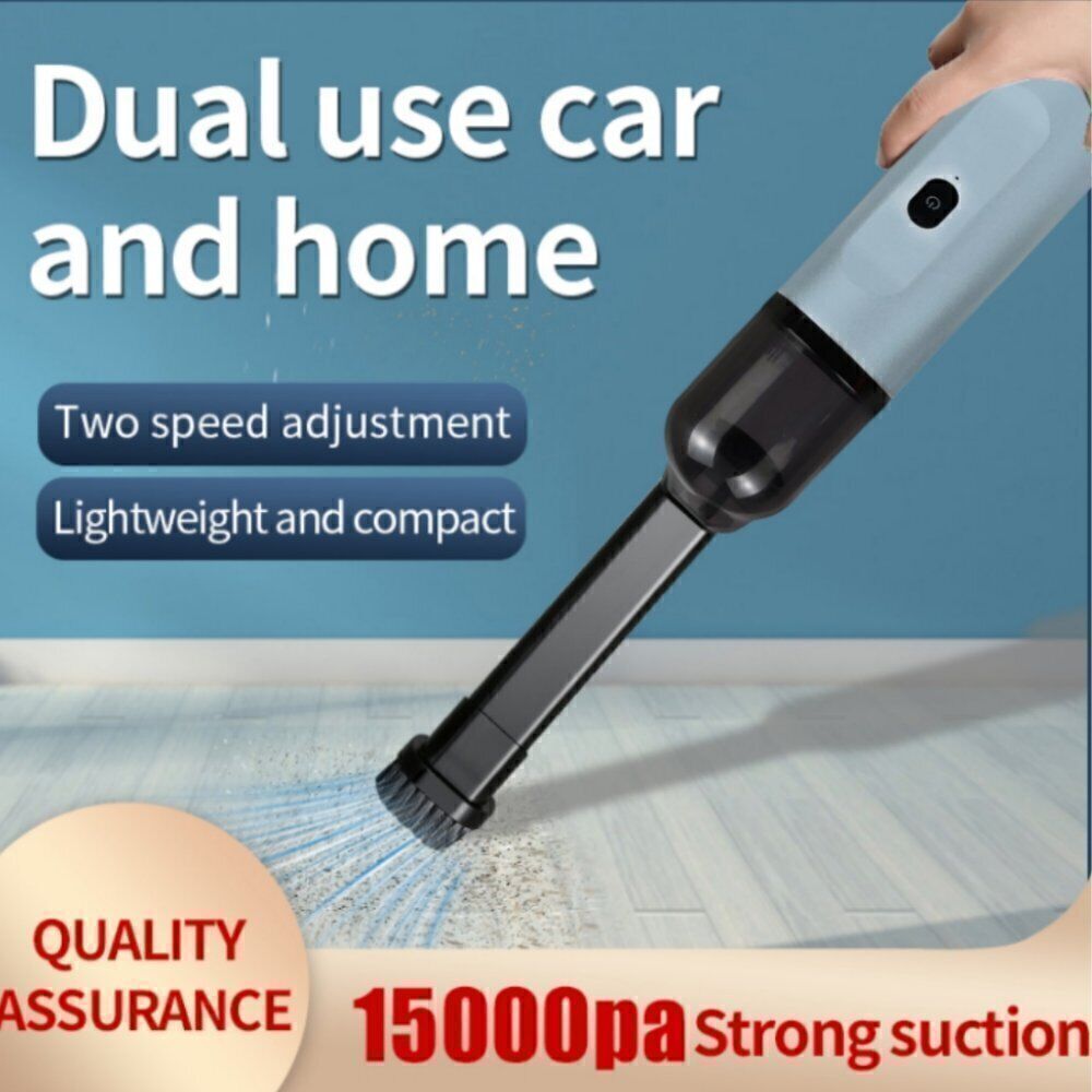 15000Pa Powerful Suction Handheld Car Vacuum Cleaner 90W Portable Mini Cordless