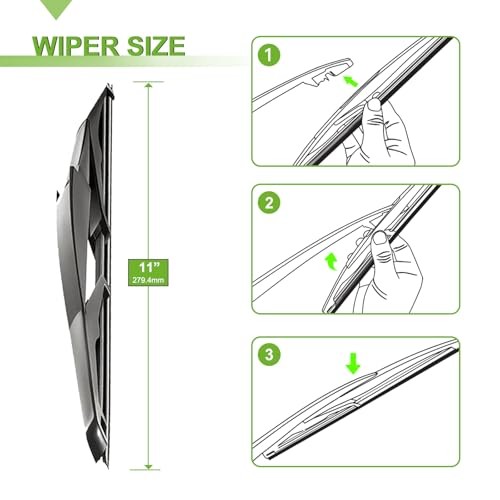 Windshield Wiper Blades for GMC Acadia 2007-2012, 3 Pack | 24/21 Inch Front