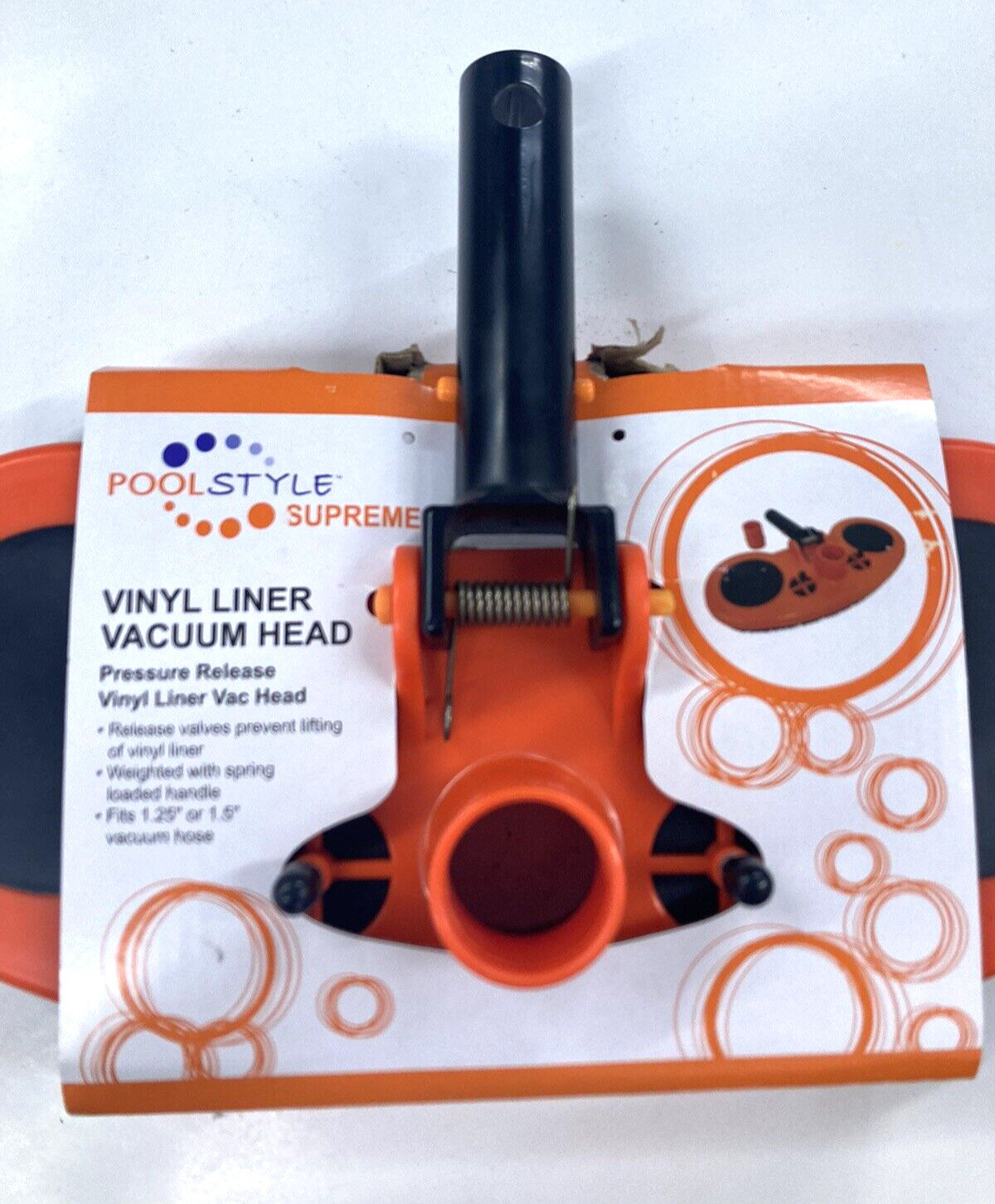 PoolStyle Kidney Supreme Vl Vinyl Pool Liner Vacuum Head w/Pressure Release