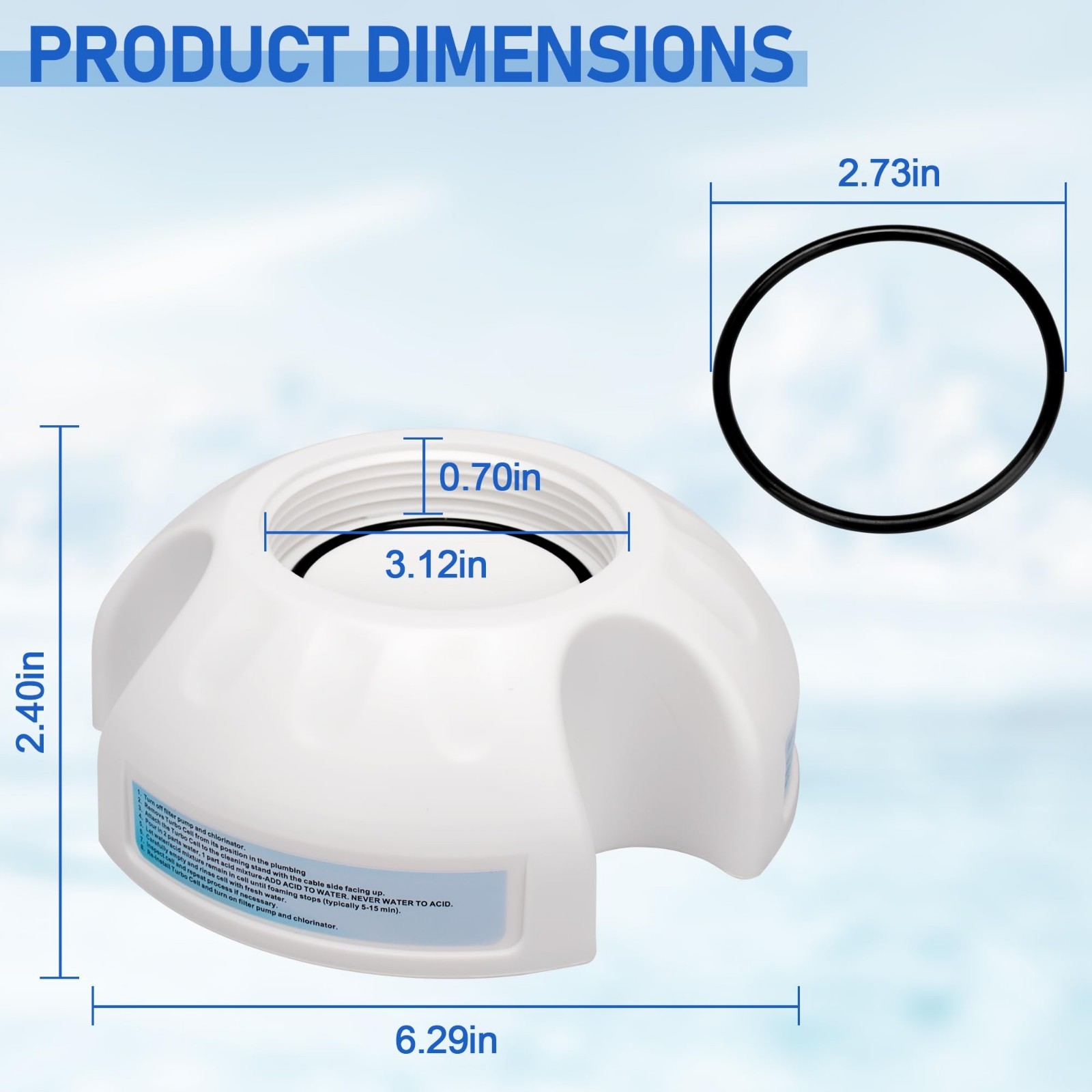 Replacement Pool Salt Cell Stand for Hayward Turbo Cells – Cleaning Accessory