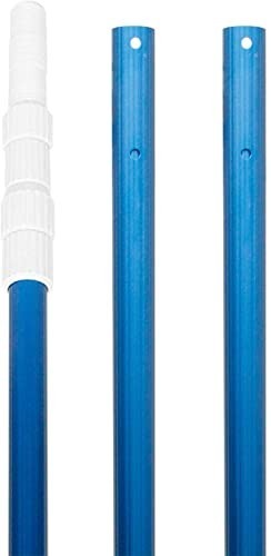 12FT Telescopic Swimming Pool Pole – Adjustable Aluminum, Strong Grip for Skimme