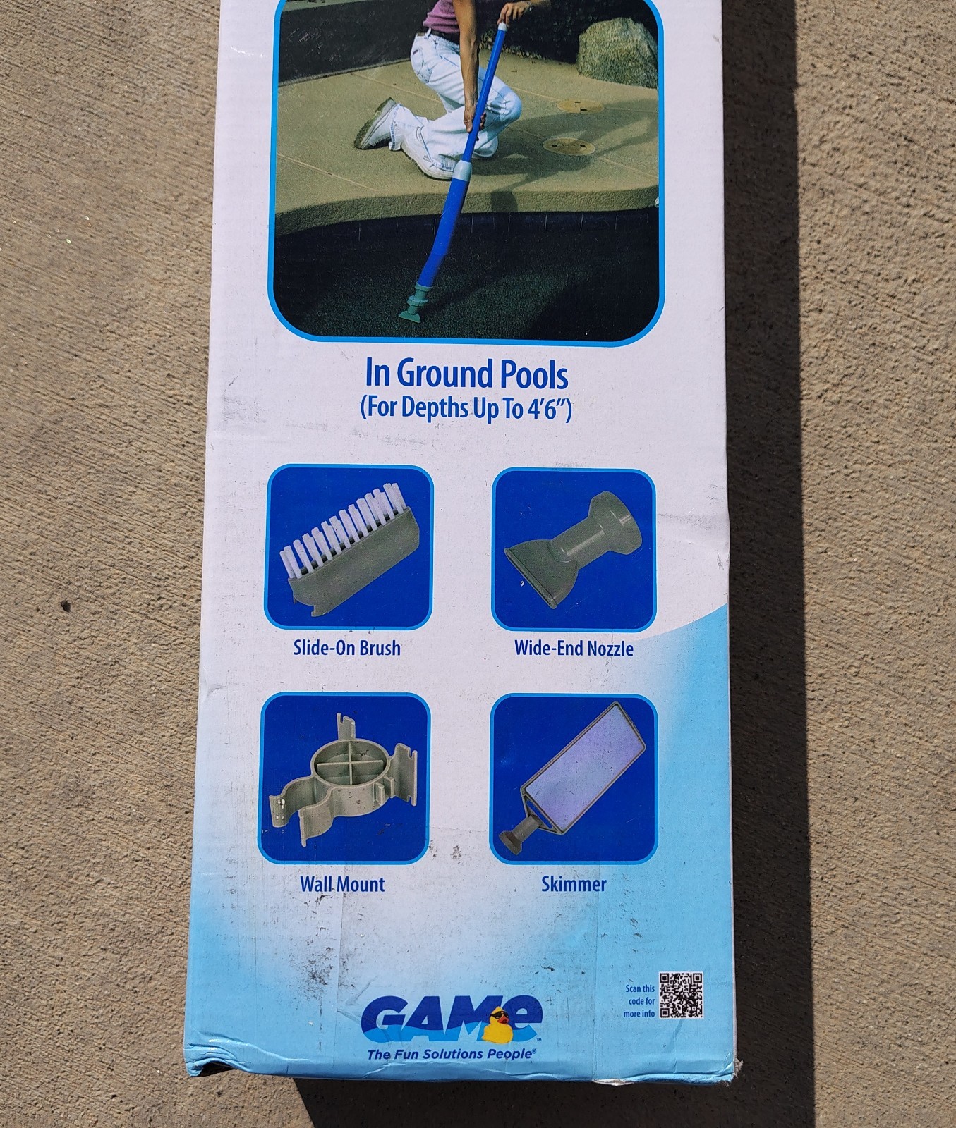 GAME 4855 Manual Handheld Swimming Pool and Spa Pump Vacuum Cleaner