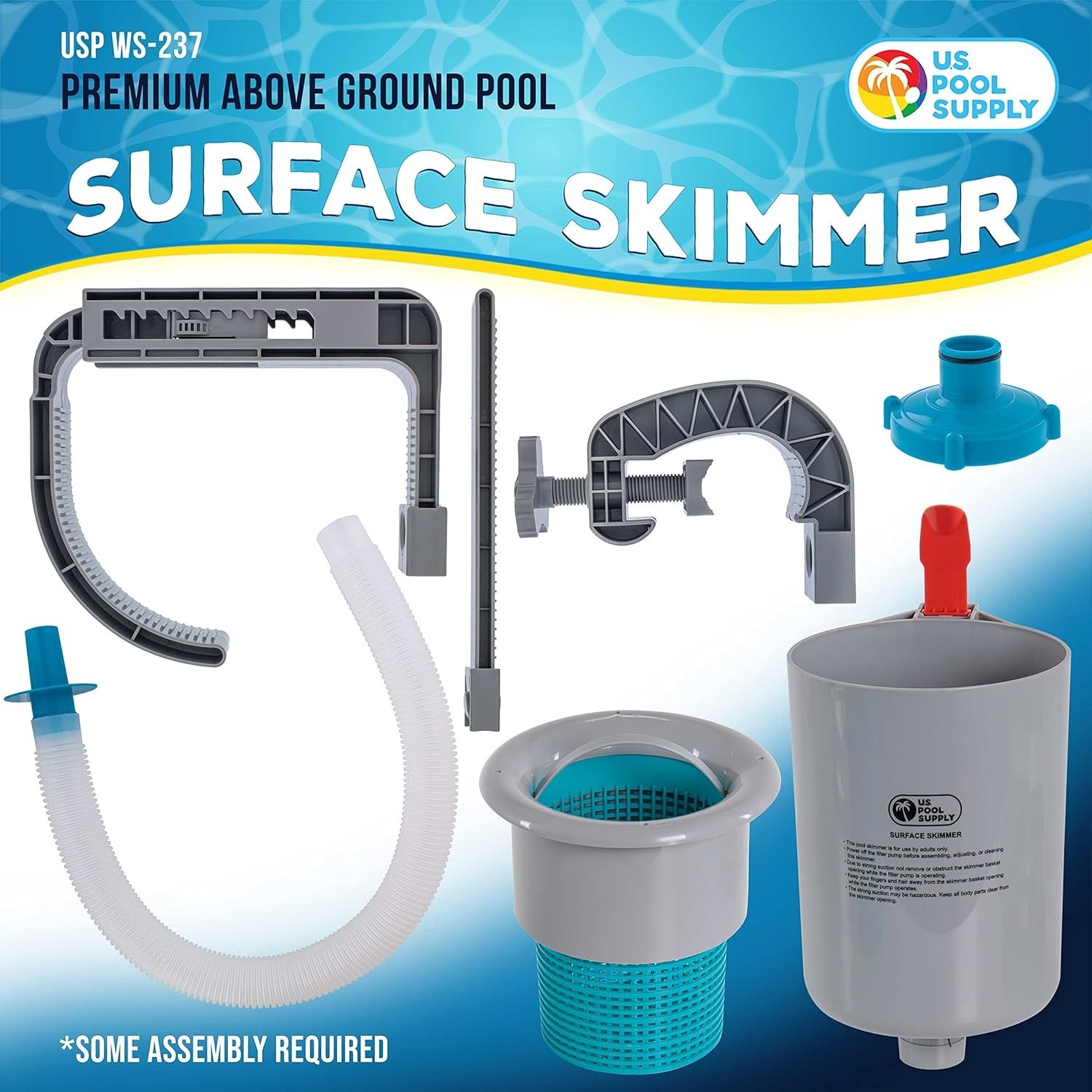 Automatic Above Ground Pool Skimmer – Lightweight, Efficient, and Portable