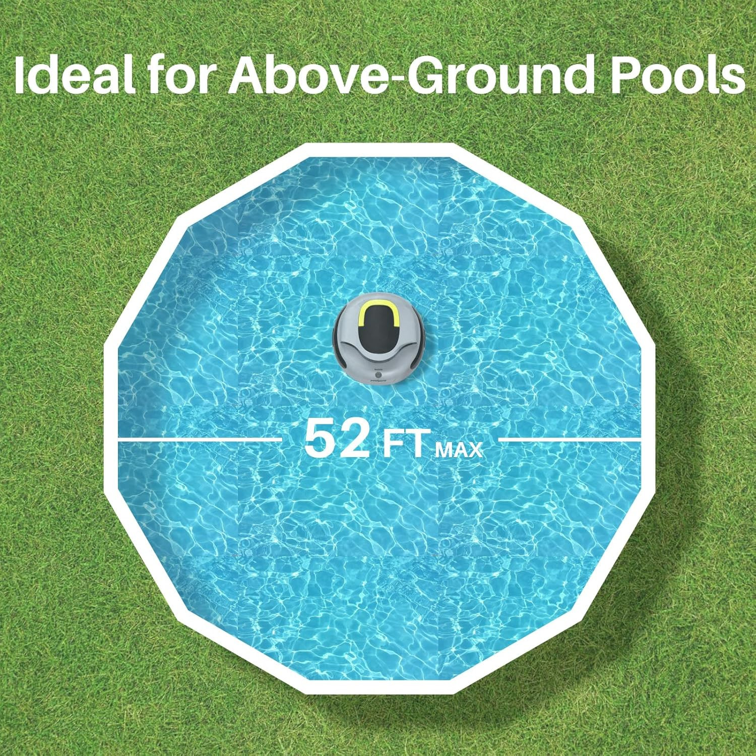 Self-Parking Automatic Pool Vacuum for up to 35 Ft Inground & Above-Ground Pools