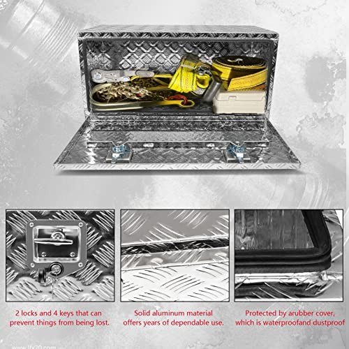 36&Prime; x 18&Prime; x 18&Prime; Truck Tool Box Pickup Truck Bed Toolbox Heavy 36*18*18 Silver