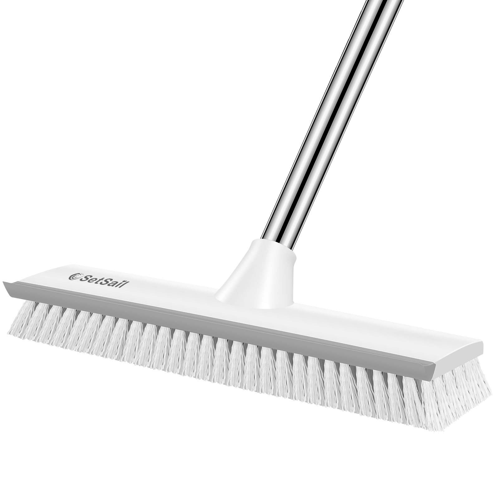 Upgraded Large Wide Floor Scrub Brush with 51-Inch Long Adjustable Handle 2 i…