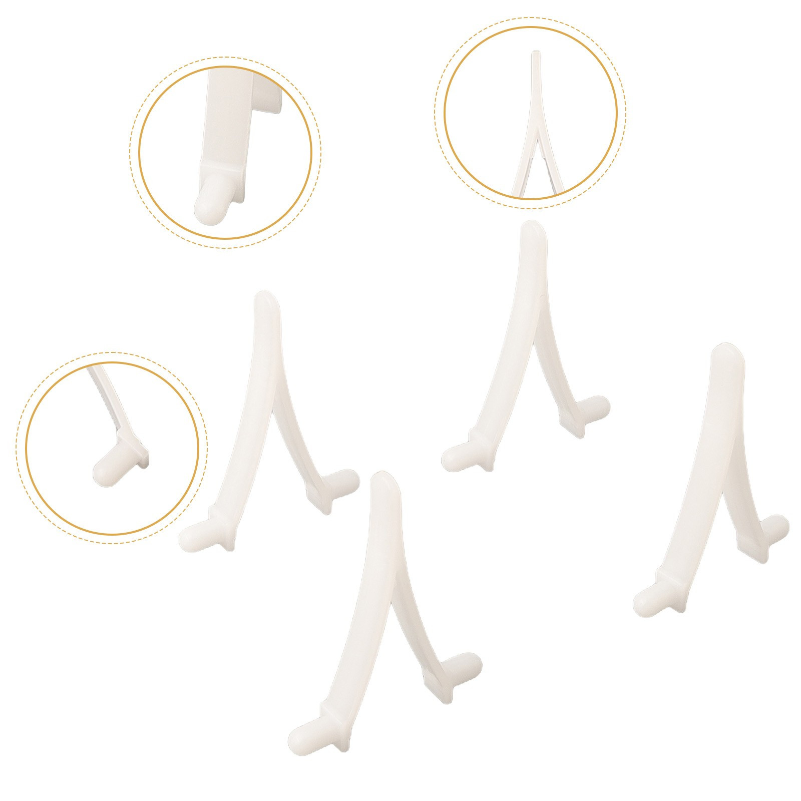 4 Pcs V-shaped Wishbone Spring Clip For Swimming Pool Telescopic Poles Tools