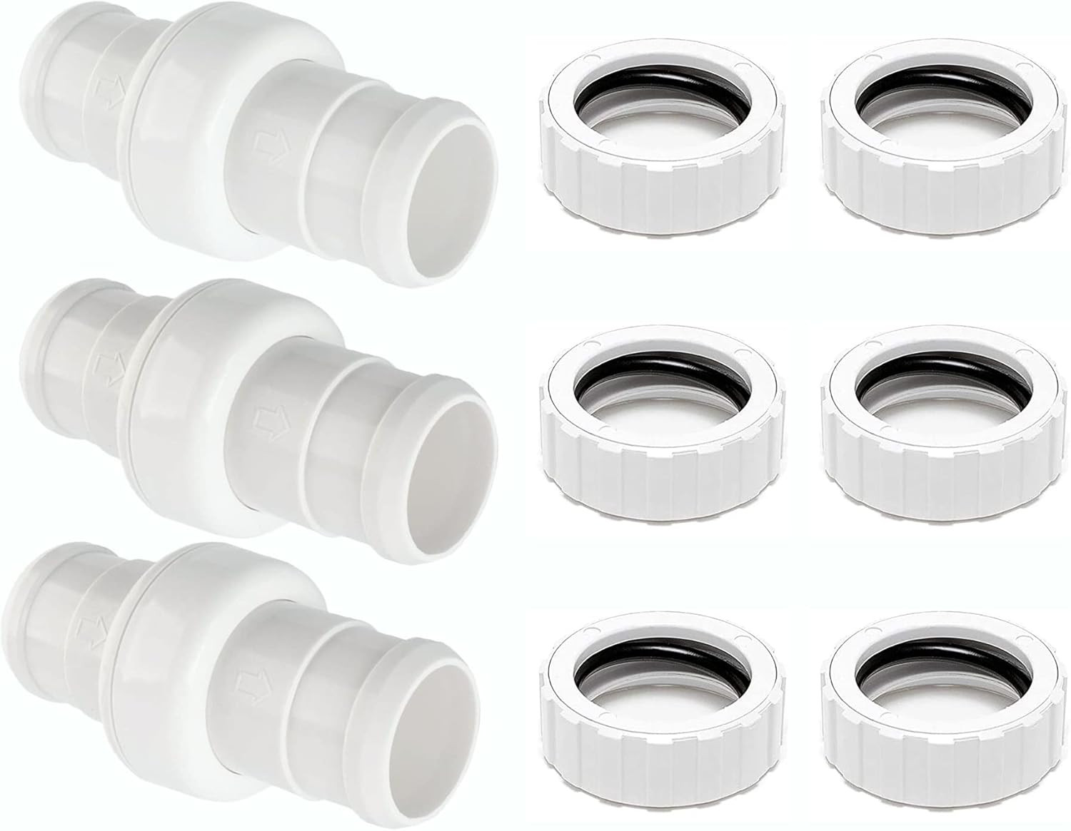 Pool Cleaner Hose Swivel & Nut Combo Replacement Kit for Polaris Zodiac 360 (3 P