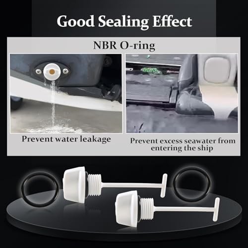 2Pcs White Drain Plug Fit for Kawasaki Ultra Super Sport XI 750 SS ST ZXi STX