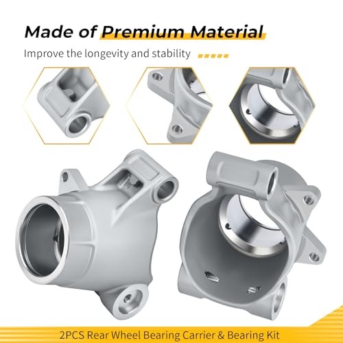2PCS Rear Wheel Bearing Carrier & Bearing Kit for Polaris Sportsman 400 450