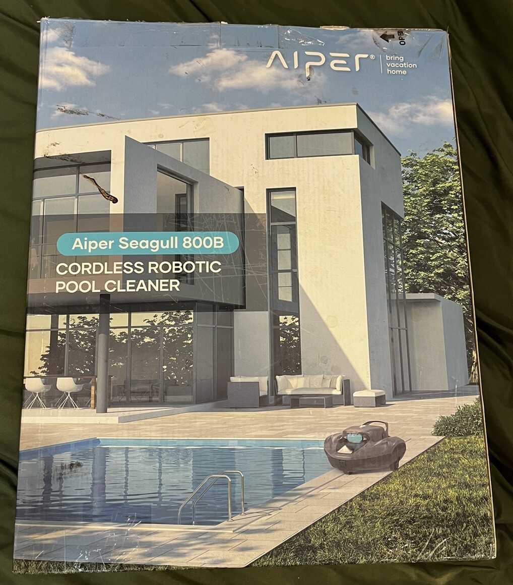 AIPER Seagull 800B Cordless Robotic Pool Cleaner ZT2001 Dark Gray NO CORD