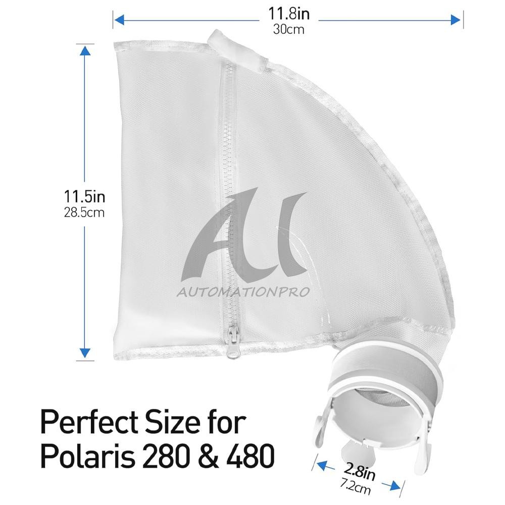 2/4 Pack Pool Cleaner Bags for Polaris 280 & 480 Replacement K13 K16