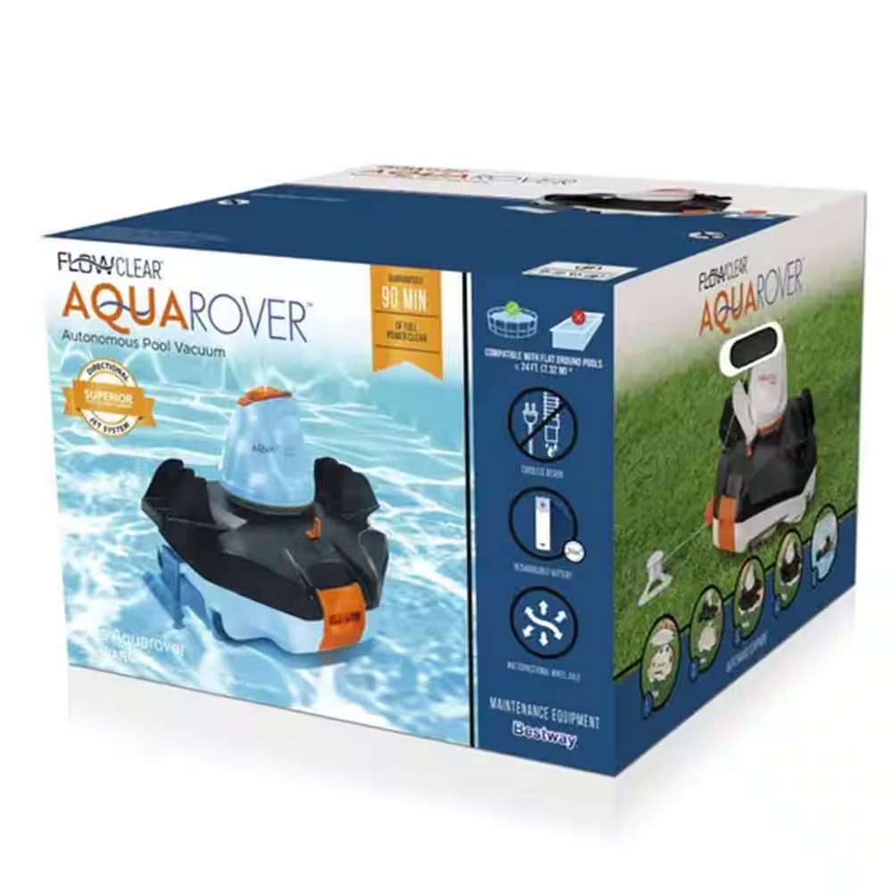 58623E Flowclear Aquarover Vacuum Autonomous Cordless Swimming Pool Vacuum Robot
