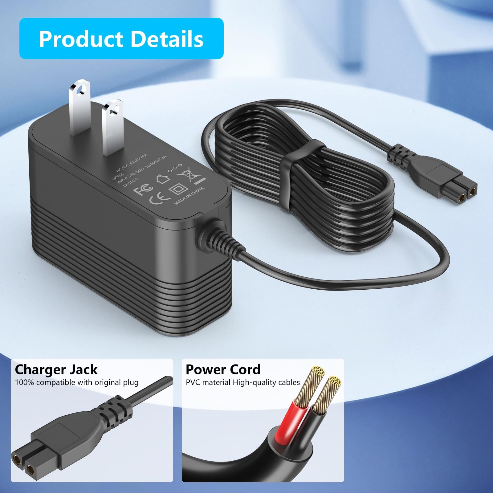 Charger for WYBOT 2026 C1 and Winny A1 C1 Robotic Pool Vacuum, with Winny A1O…