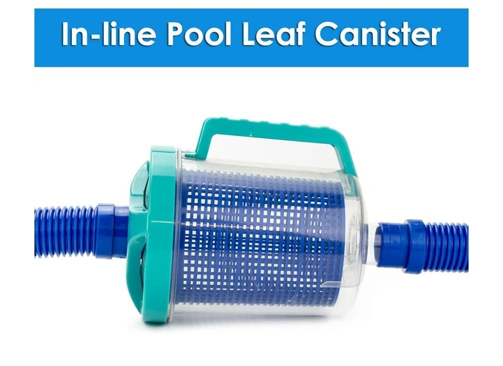 Pool Leaf Canister Catcher For Pool Vacuum With Mesh Basket Inline Leaf Catcher