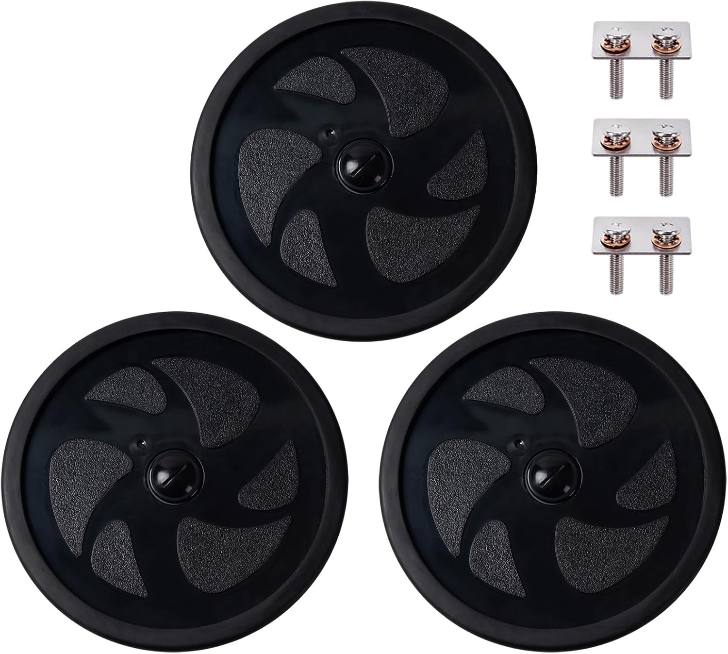3 PK Large Wheel C7 Assembly w/ Tire C11 for Polaris 280 Black Max Pool Cleaner