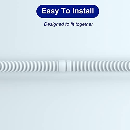 Vacuum Hose/Replacement Pool Hose -1.5” 8 Hoses for Pool,Spa White