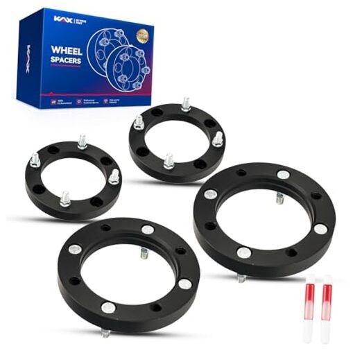 4×156 ATV Wheel Spacers,1 inch Black 4×156 -131mm -M12x1.5 -1 inch thick -4Pcs