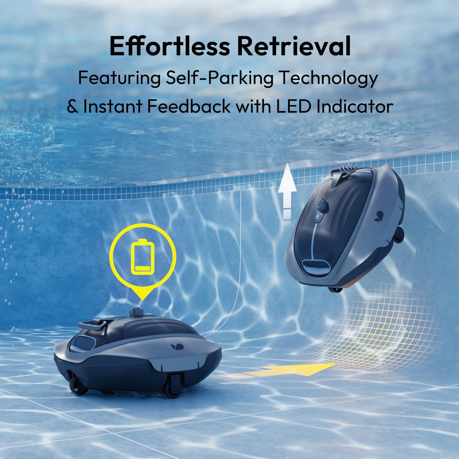 Bubot 300P Cordless Pool Vacuum, Robotic Pool Cleaner with Industry Leading S…