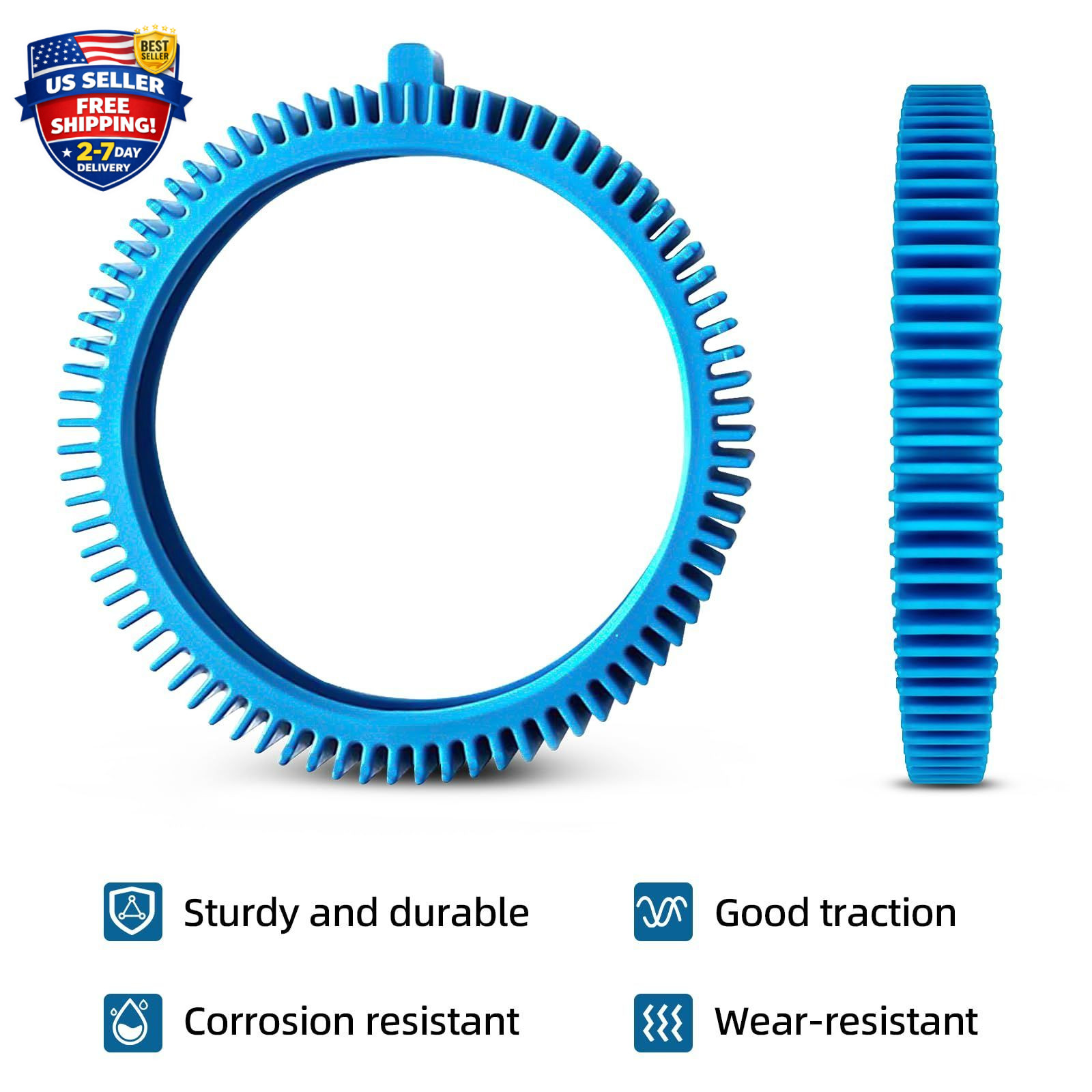 Replacement Tires with Super Hump compatible for Pool Cleaner 2 Pcs