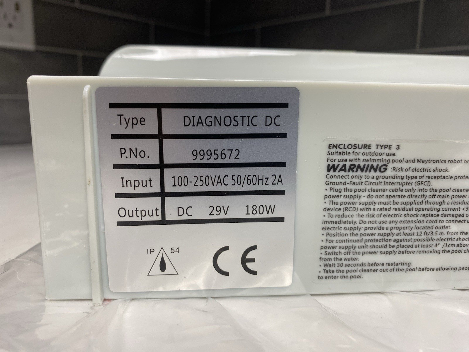 Maytronics Dolphin 180W Power Supply 9995672 Weekly Timer Open Box