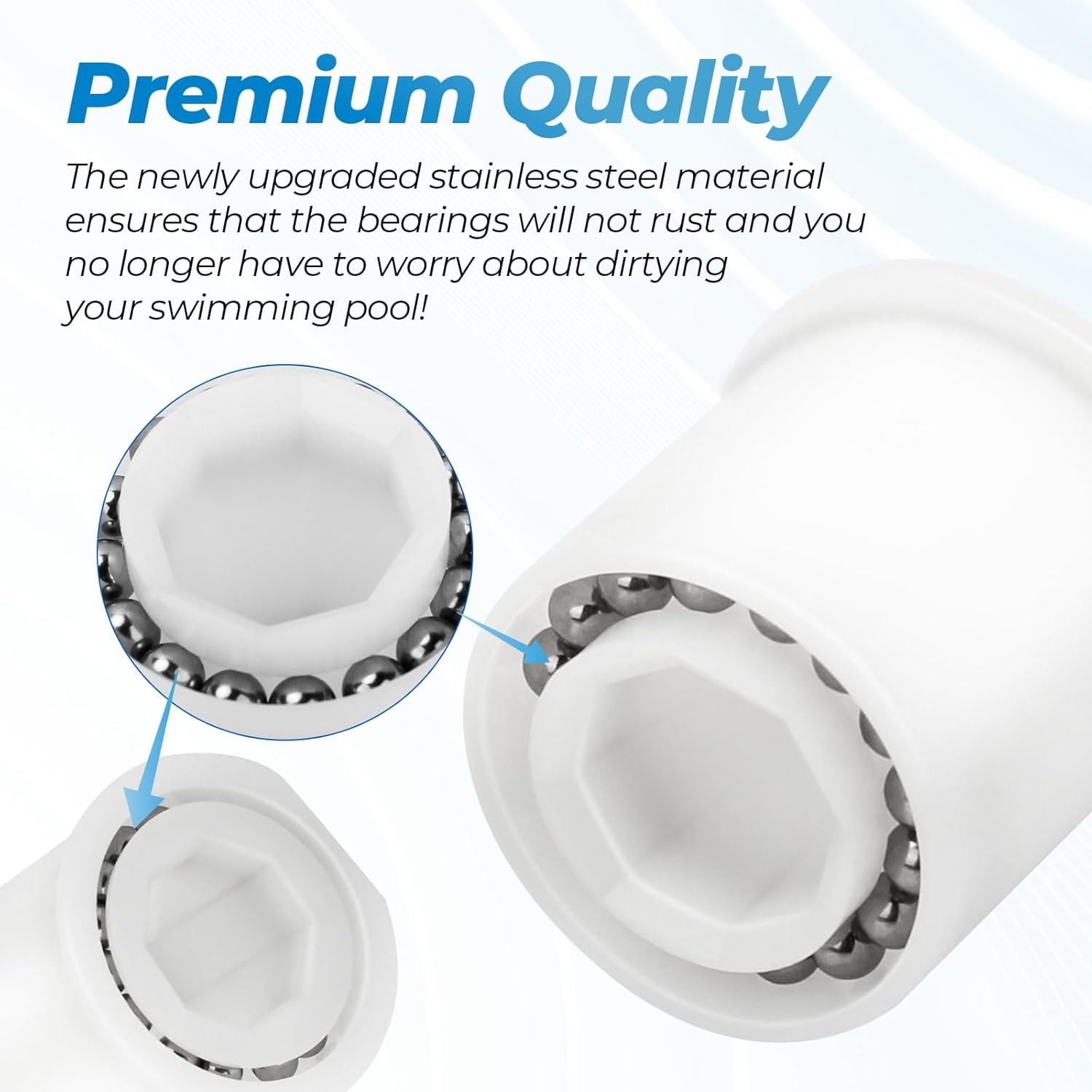 PVX976PK2 Wheel Bearings Repair Kit For Hayward, AquaNaut,Phoenix Poolvergnuege