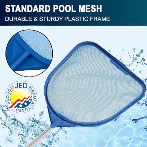 JED Pool Tools Pool Skimmer Net – Handheld Hot Tub Skimmer for Hand Skimmer